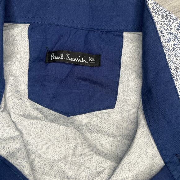 Boys Paul Semin Xl Collar Button Up Shirt - Picture 3 of 6